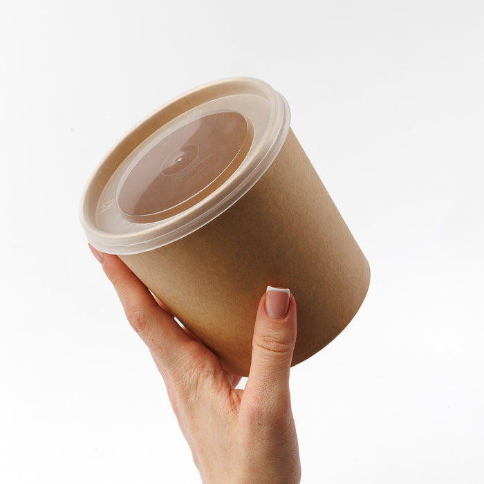 Kubek papierowy kraft na zupę 750ml (50 packs/opakowanie)