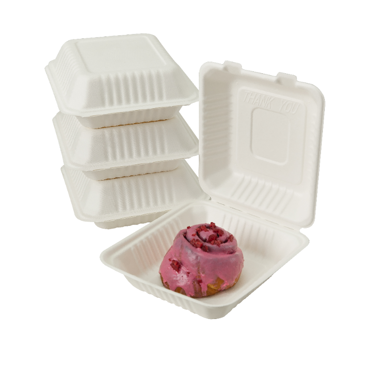 Lunch boxy  kwadratowe z trzciny cukrowej