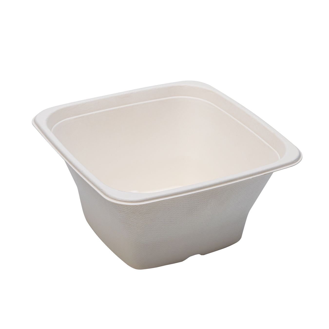 Square bowls made of sugar cane