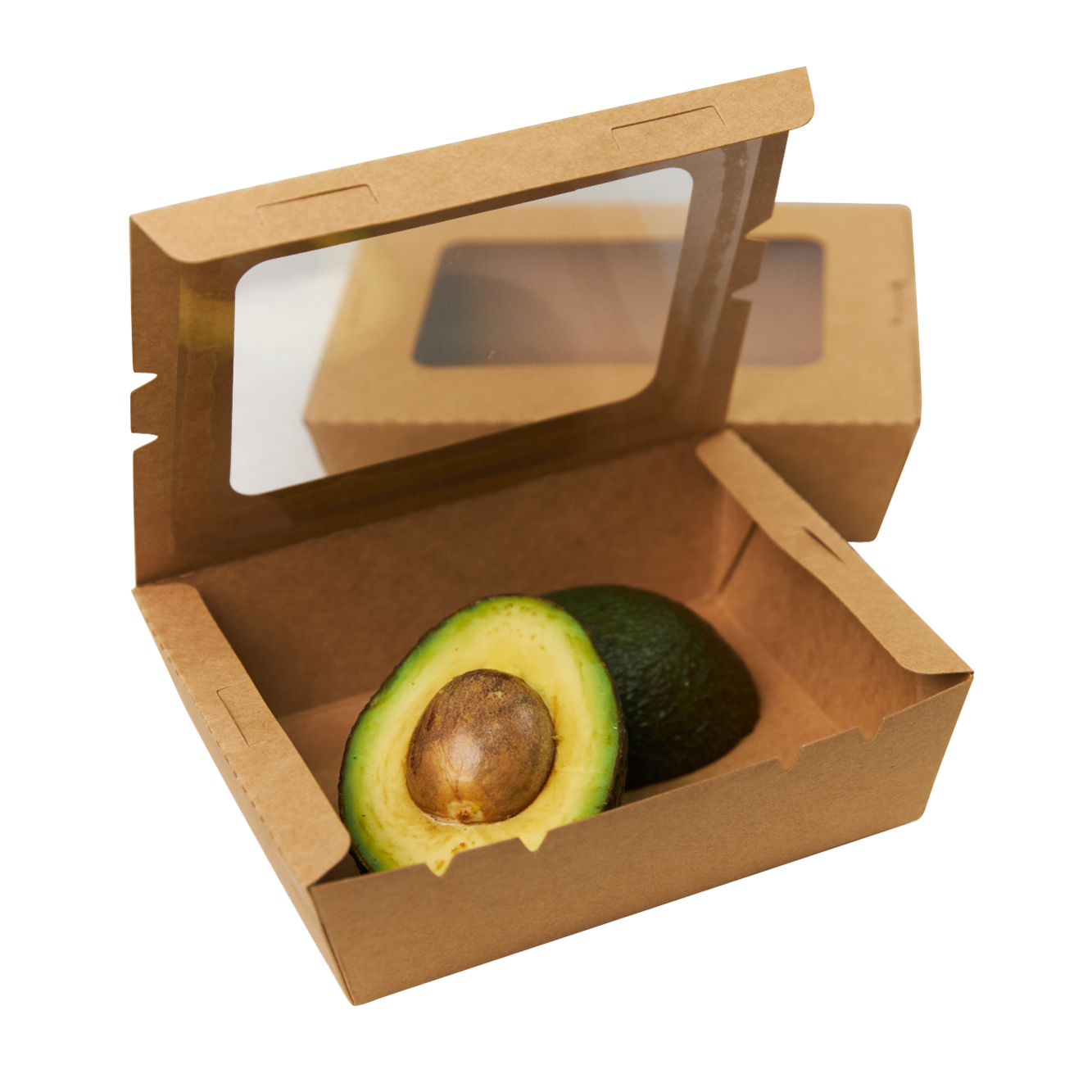 Kraft paper lunch boxes with window