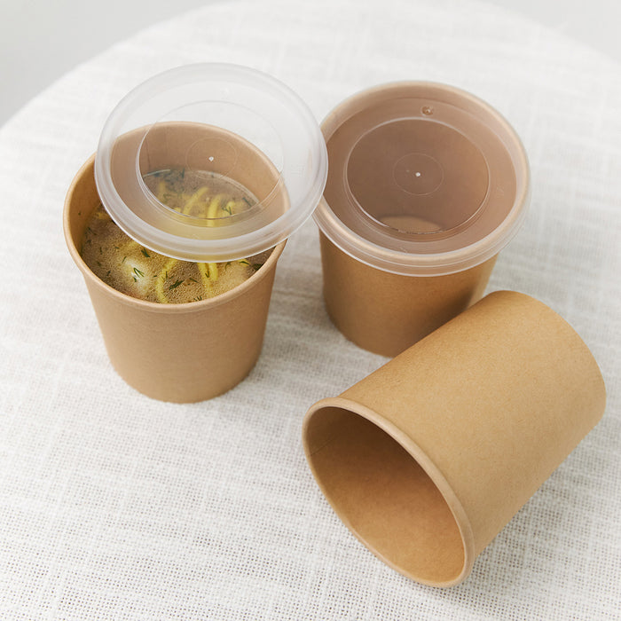 Kubek papierowy kraft na zupę 750ml (50 packs/opakowanie)