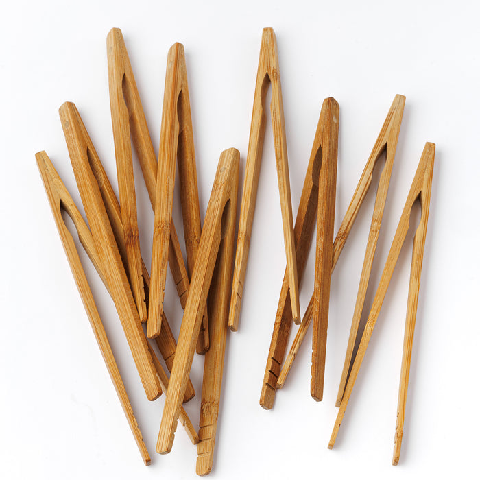 Bamboo tongs 18 cm (8 pcs/pack)